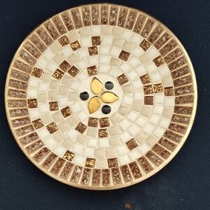 Mid Century Mosaic Tile Trinket Dish in